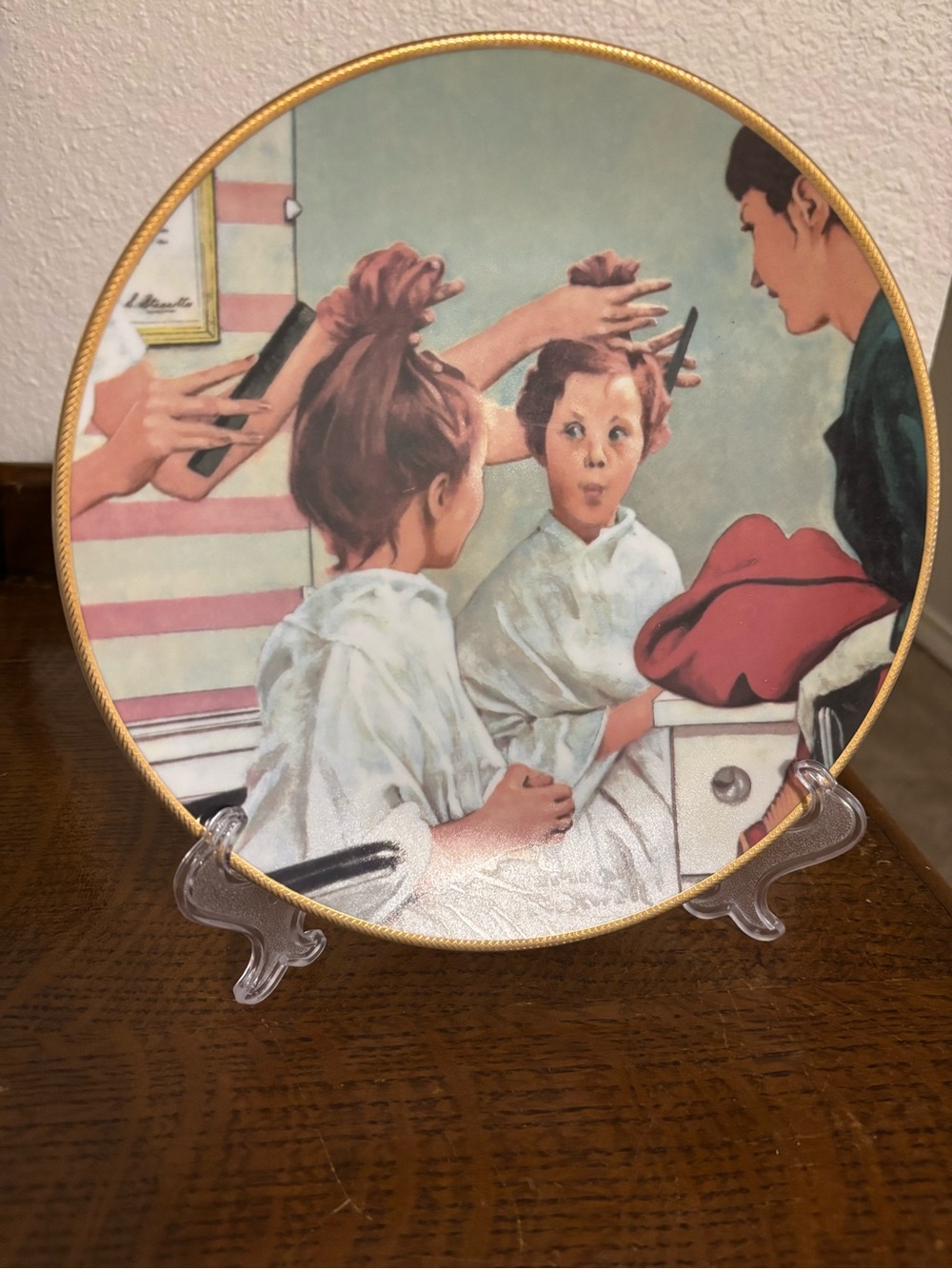 Norman Rockwell Collectors Plate A New Look 1990 Collectible